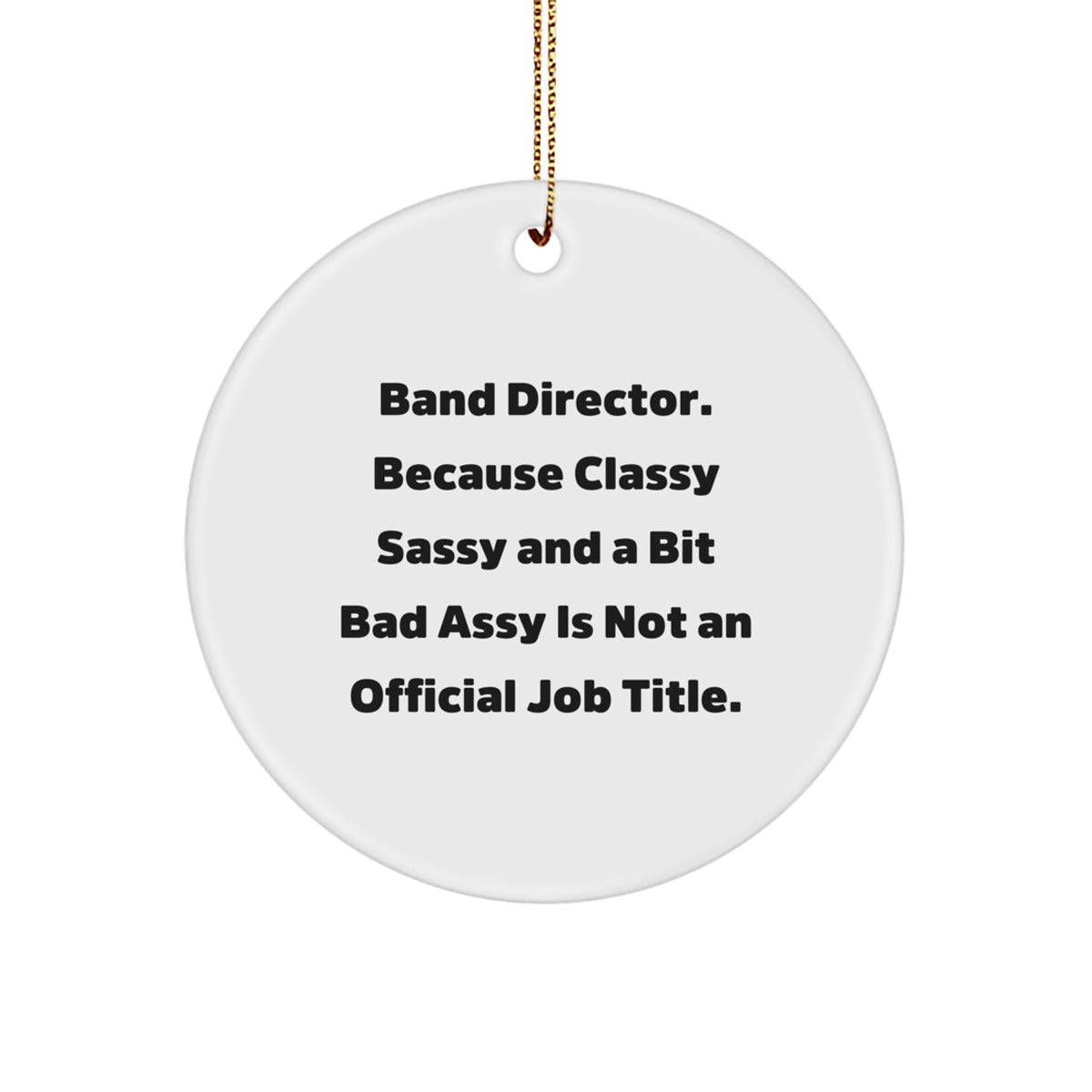 Band Director Keepsake Christmas Ornament for Him Gift - Image 1