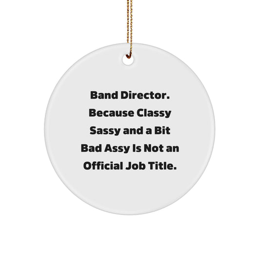 Band Director Keepsake Christmas Ornament for Him Gift - Image 1