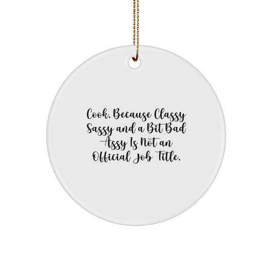 Christmas Gift Cook Ornament for Teens Surprise - Image 1