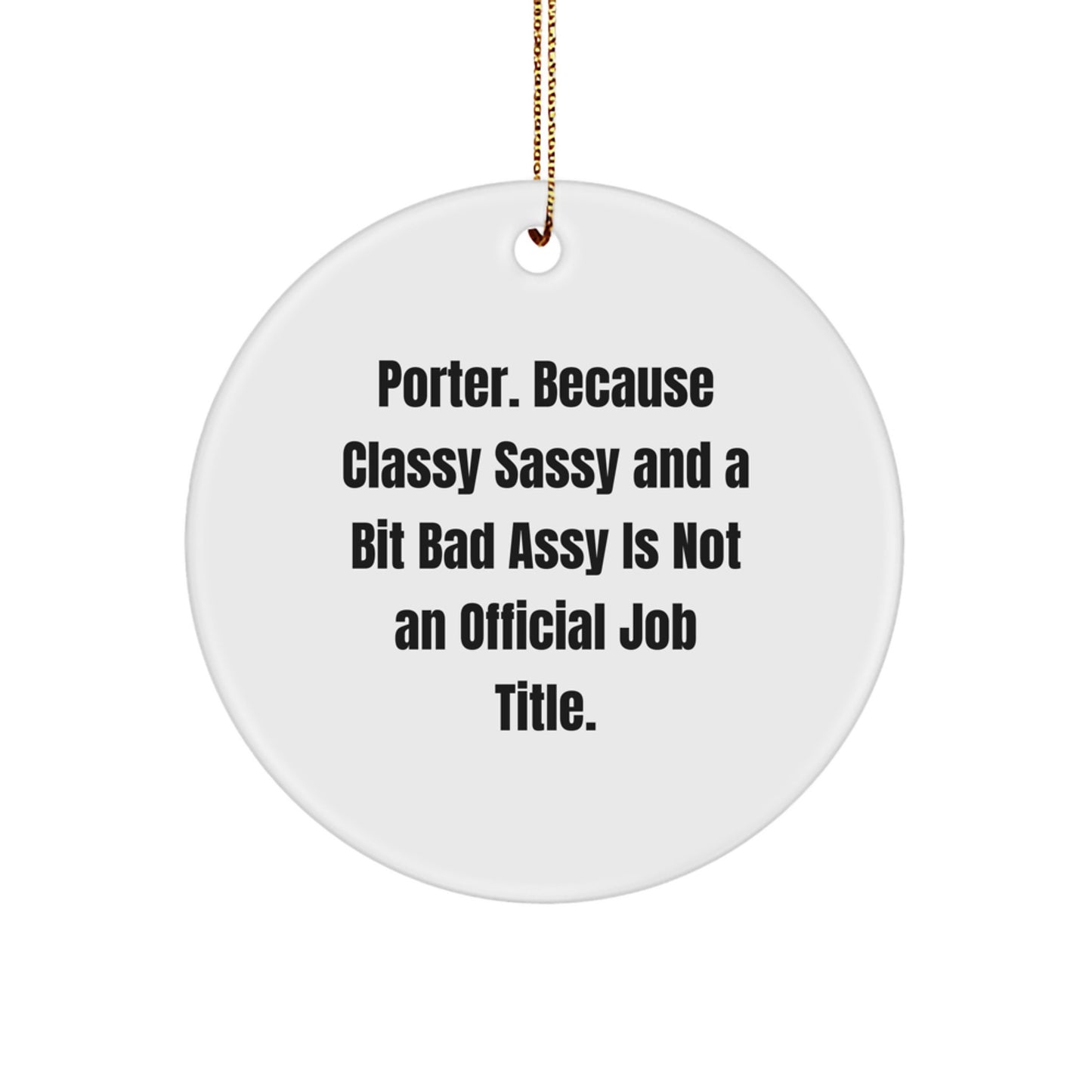 Christmas Gift Ornament for Her – Porter Quote Present - Image 1