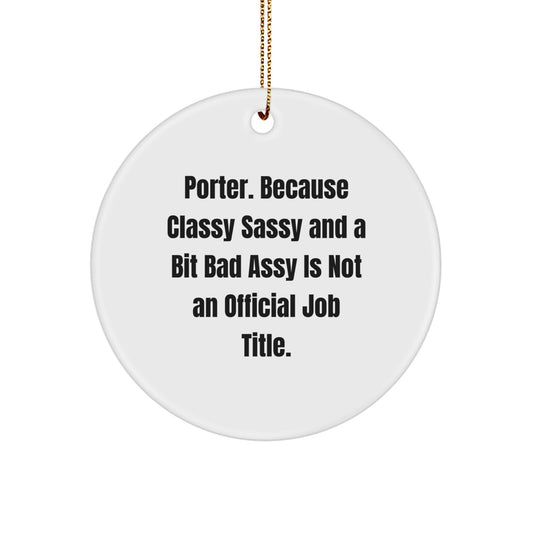 Christmas Gift Ornament for Her – Porter Quote Present - Image 1