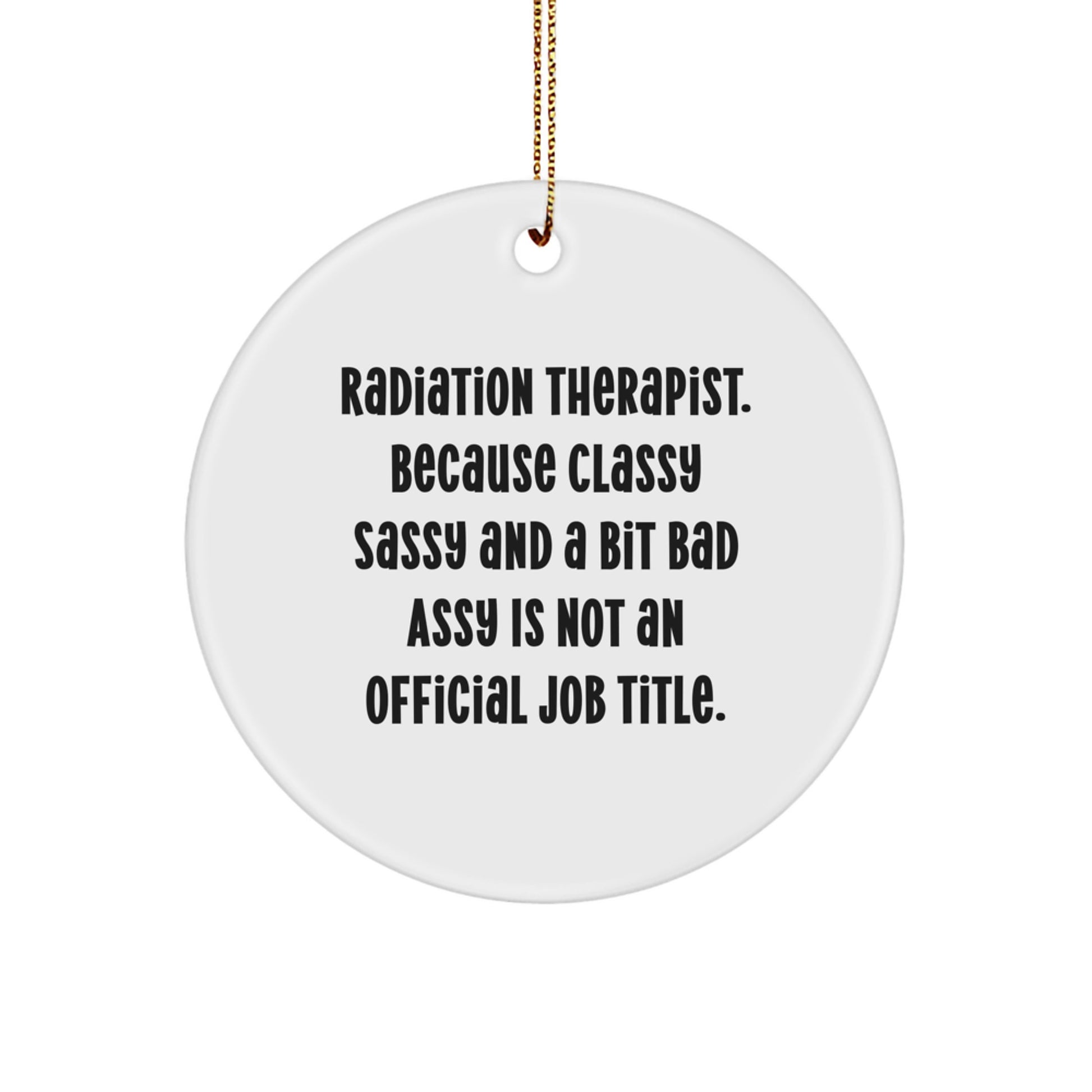 Radiation Therapist Essential Christmas Ornament for a Best Friend Gift - Image 1