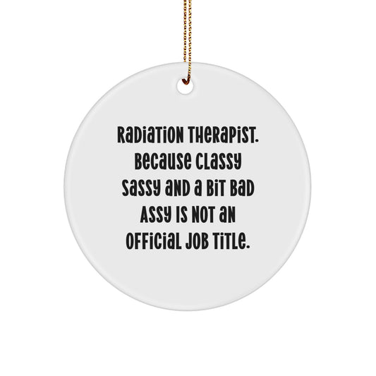 Radiation Therapist Essential Christmas Ornament for a Best Friend Gift - Image 1