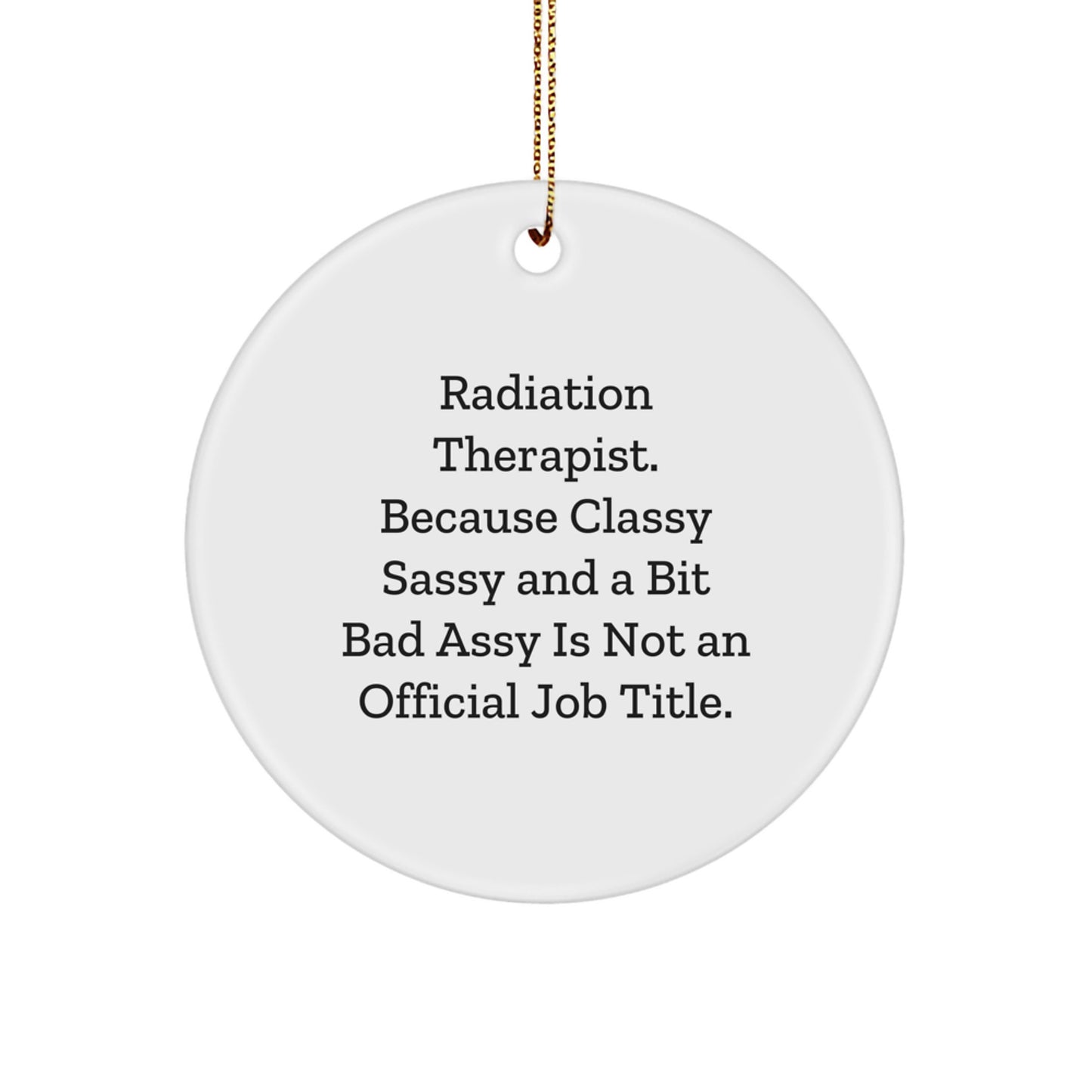 Radiation Therapist Christmas Ornament for a Colleague Gift - Image 1