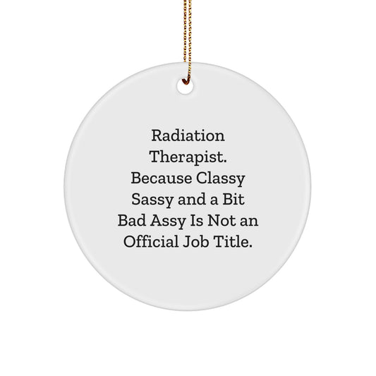 Radiation Therapist Christmas Ornament for a Colleague Gift - Image 1