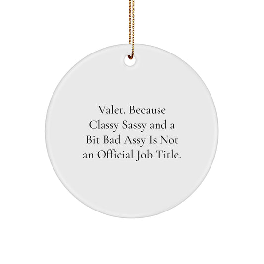 Valet Novelty Christmas Ornament for Friends Gift - Image 1
