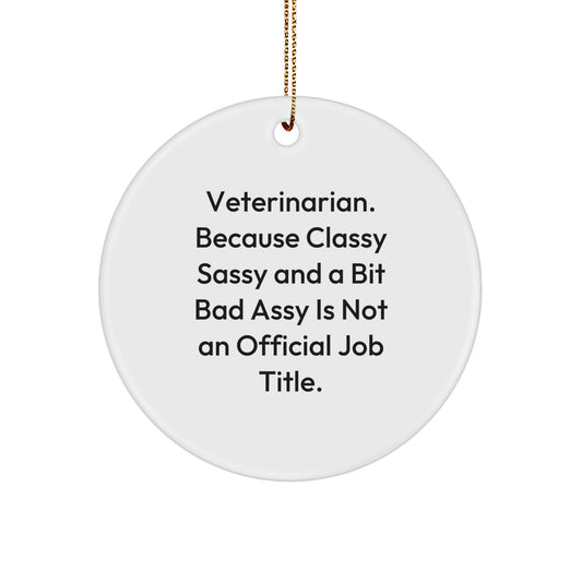 Veterinarian Novelty Christmas Ornament Gift for Friends - Image 1