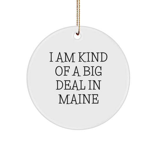 Maine Novelty Christmas Ornament for Friends Gift - Image 1