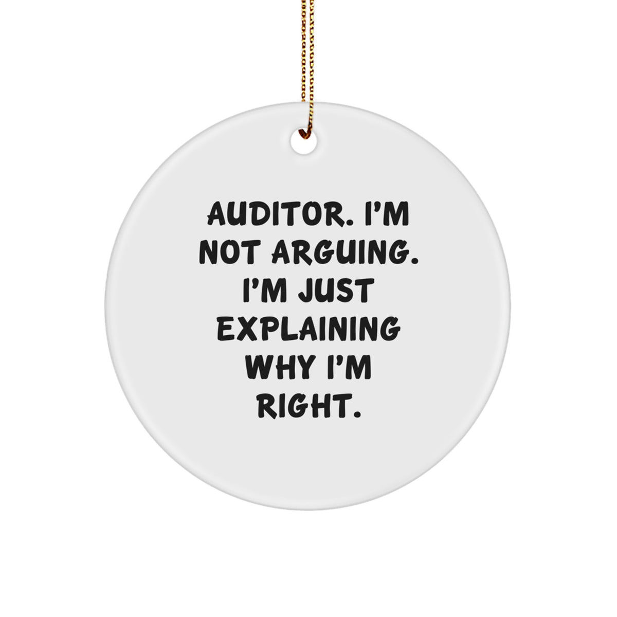 Auditor Keepsake Christmas Ornament for Him Gift – Holiday Keepsake Tree - Image 1