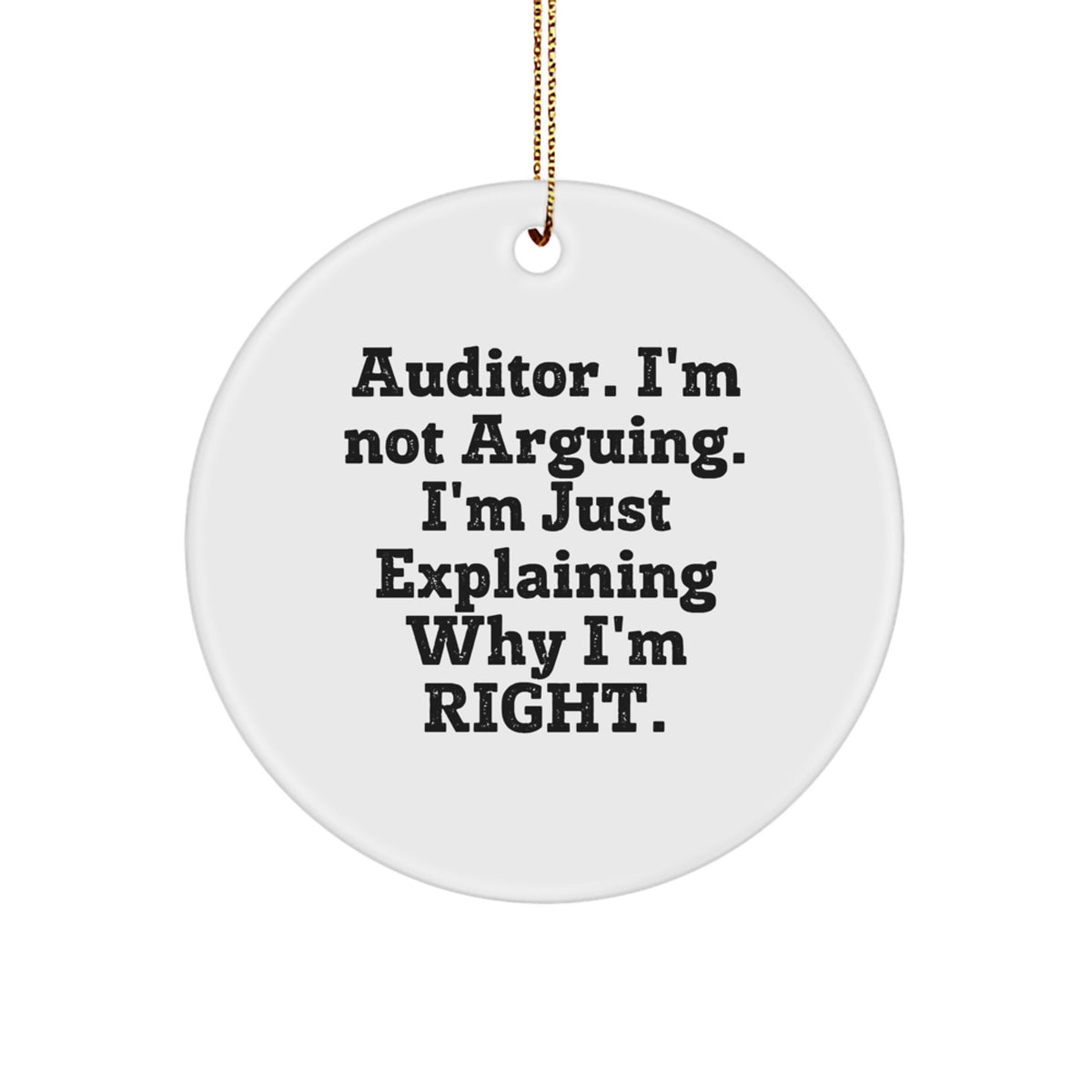 Christmas Gift for Her Auditor Ornament – Keepsake - Image 1