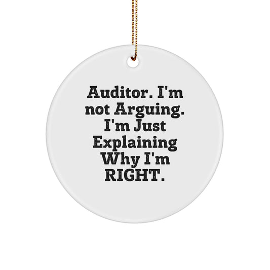 Christmas Gift for Her Auditor Ornament – Keepsake - Image 1