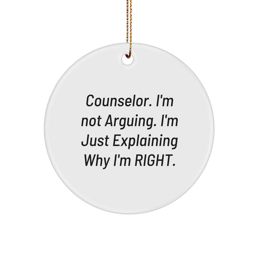 Christmas Gift Counselor Circle Ornament for Teens – Surprise - Image 1