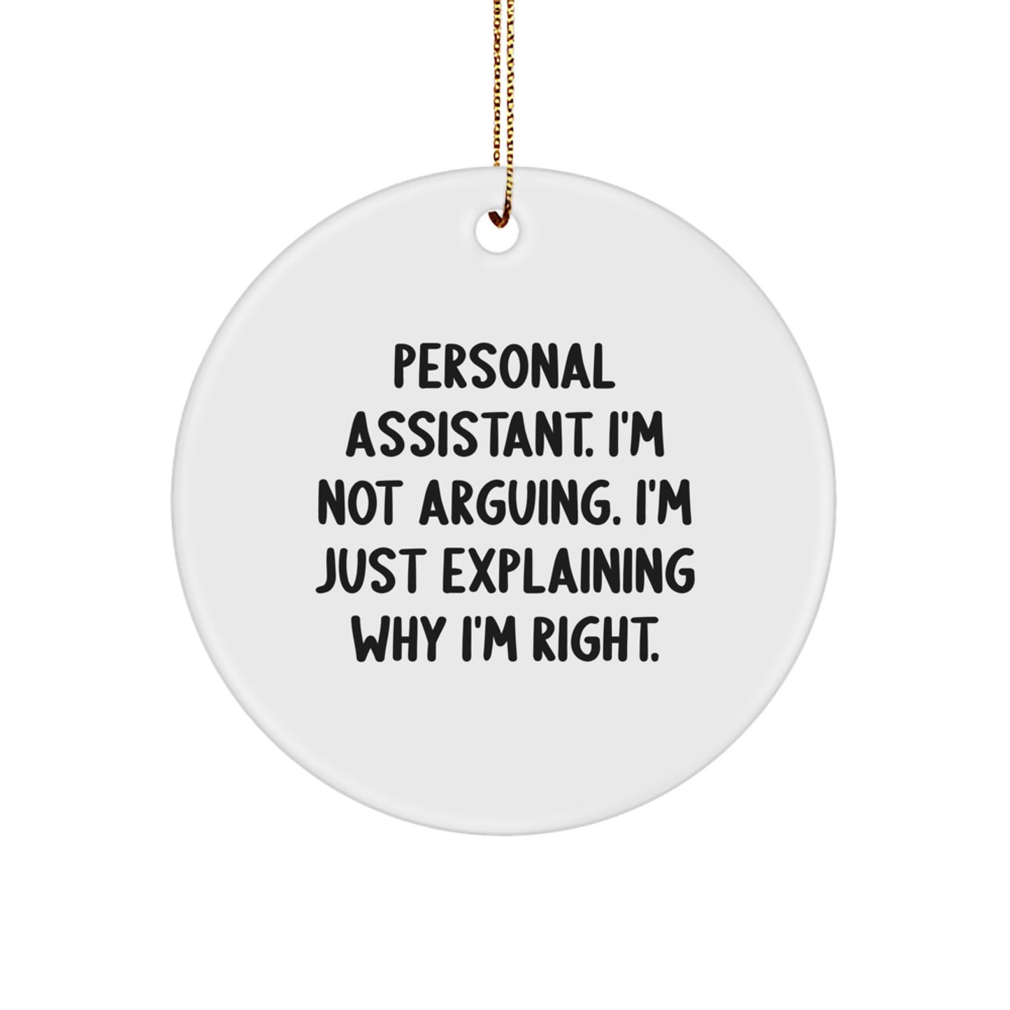 Personal Assistant Christmas Ornament Idea for Coworkers Gift - Image 1