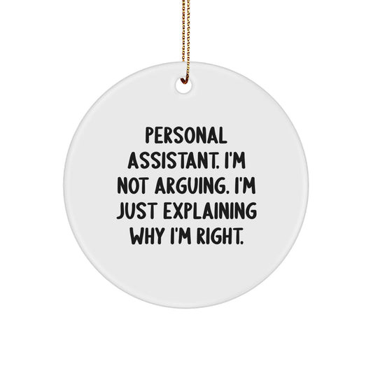 Personal Assistant Christmas Ornament Idea for Coworkers Gift - Image 1