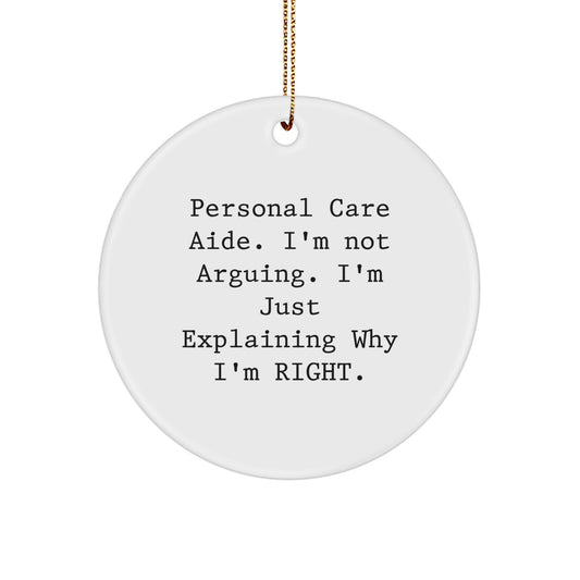 Christmas Gift for Her Personal Care Aide Ornament Present - Image 1