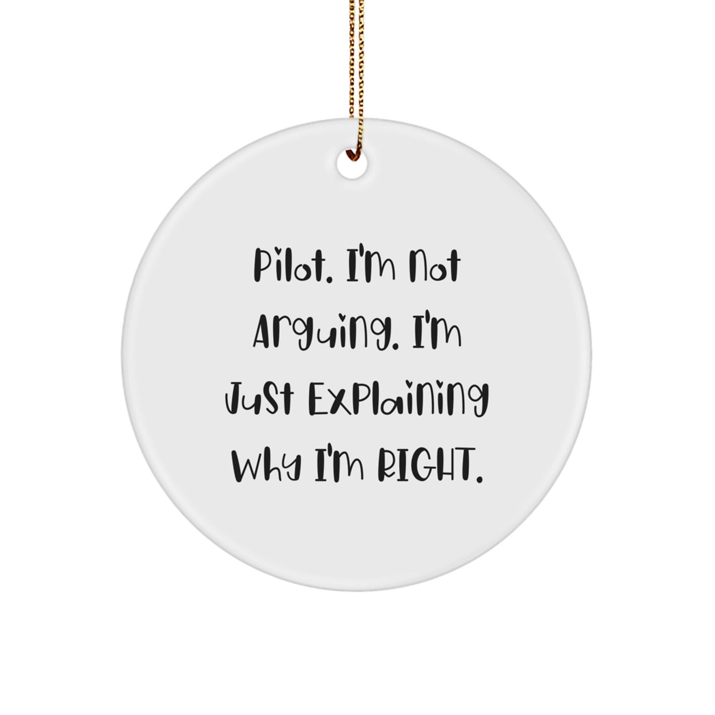 Pilot Keepsake Christmas Ornament for Him Gift - Image 1