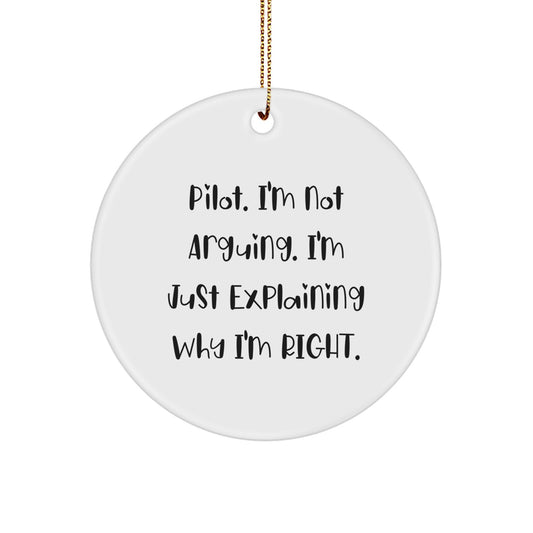 Pilot Keepsake Christmas Ornament for Him Gift - Image 1