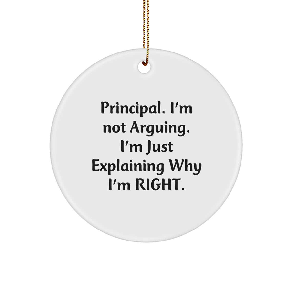 Principal Keepsake Ornament for Him Humorous Decorative Christmas Gift - Image 1