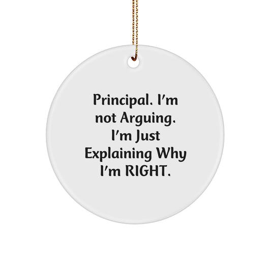 Principal Keepsake Ornament for Him Humorous Decorative Christmas Gift - Image 1