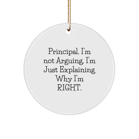Principal Treasure Circle Ornament for Family Christmas Gift - Image 1