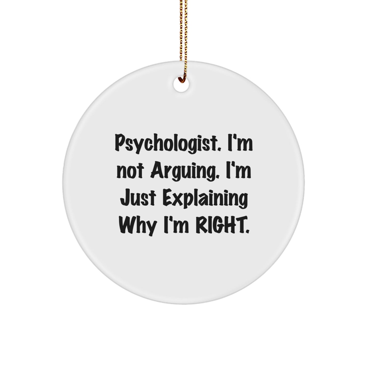 Christmas Gift Psychologist Keepsake Ornament for Her Present - Image 1
