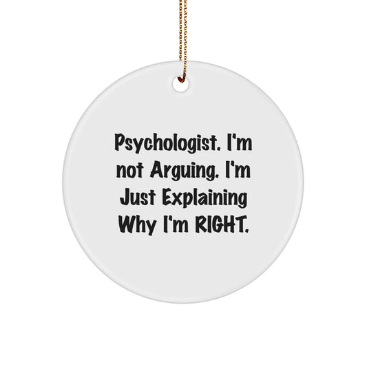 Christmas Gift Psychologist Keepsake Ornament for Her Present - Image 1