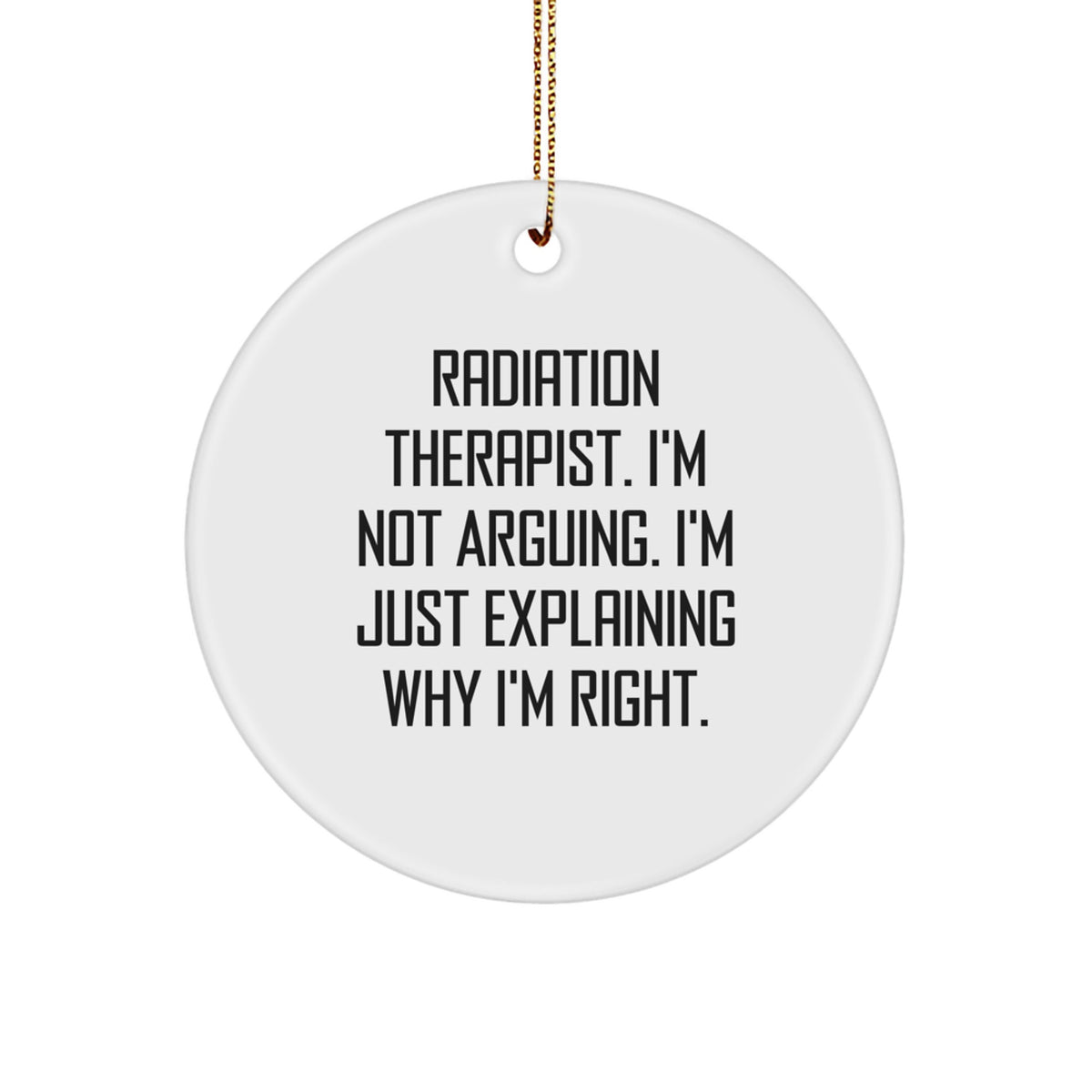 Christmas Gift for Roommates Collectible Radiation Therapist Ornament - Image 1
