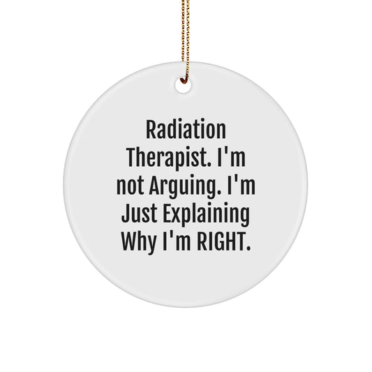 Christmas Gift for Teens Surprise Radiation Therapist Ornament - Image 1