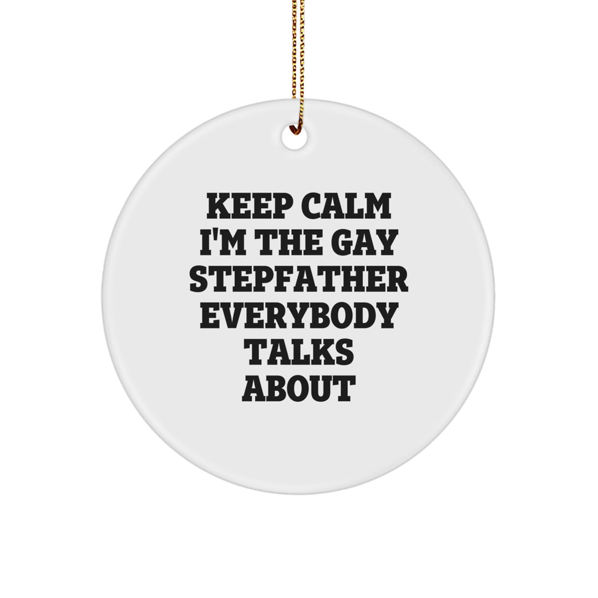 Stepfather Favorite Christmas Ornament for Kids Gift - Image 1