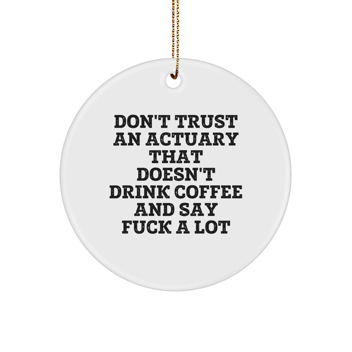 Actuary Circle Holiday Christmas Ornament Idea for Coworkers Gift - Image 1