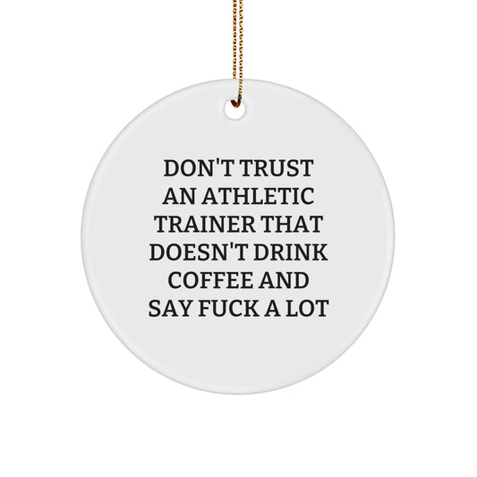 Favorite Athletic Trainer Christmas Ornament for Kids Gift - Image 1