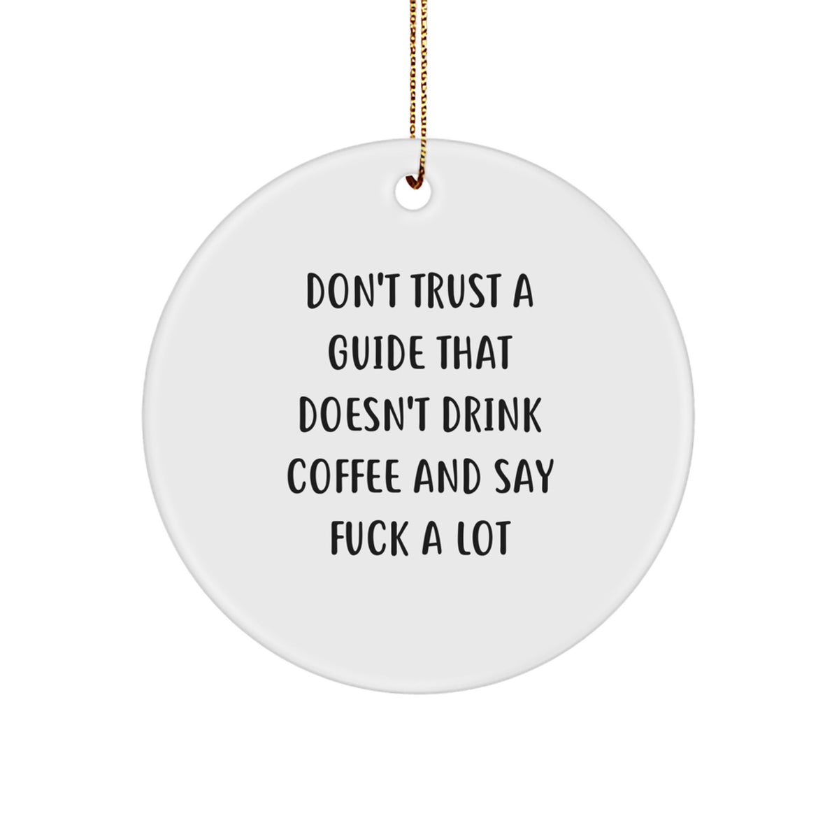 Guide Christmas Ornament Idea for Coworkers Gift Dont Trust A Guide - Image 1