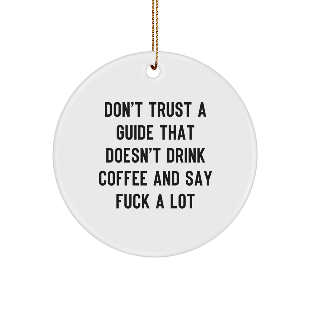 Guide Christmas Ornament Don't Trust a Guide Novelty Gift for Friends - Image 1