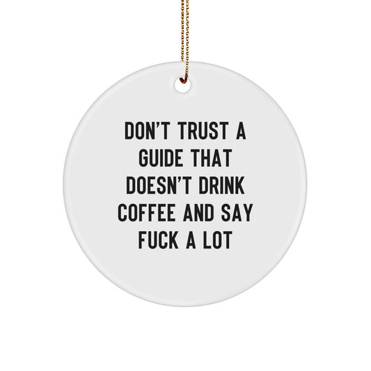 Guide Christmas Ornament Don't Trust a Guide Novelty Gift for Friends - Image 1