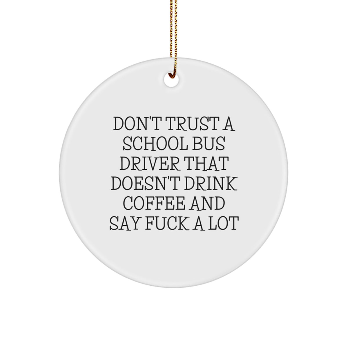 Christmas Gift School Bus Driver Ornament Collectible for Roommates - Image 1
