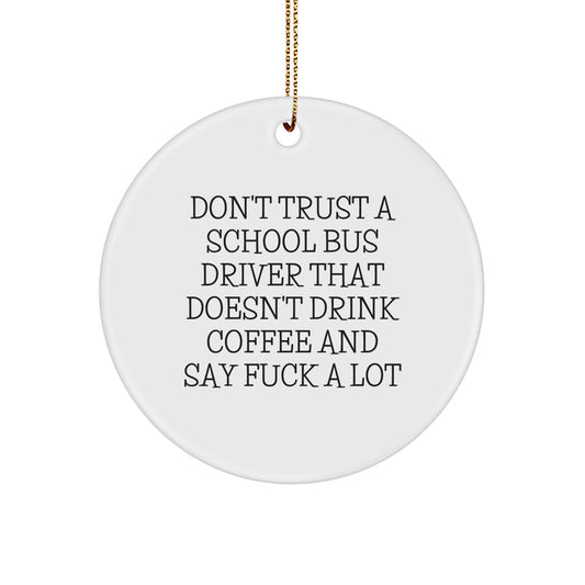 Christmas Gift School Bus Driver Ornament Collectible for Roommates - Image 1