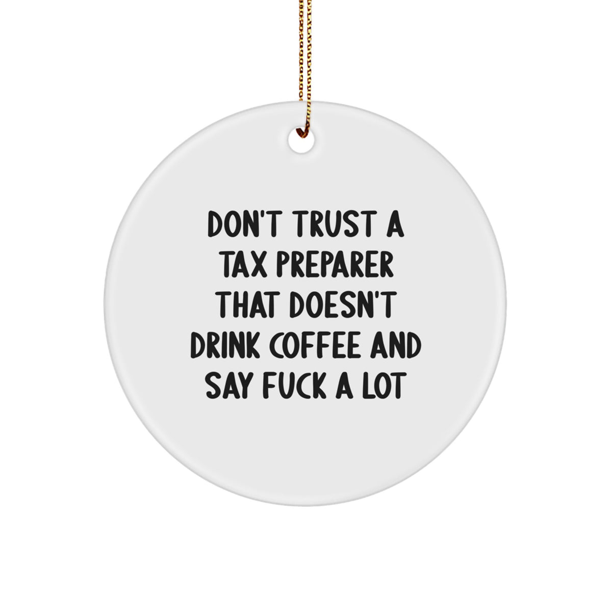 Tax Preparer Holiday Christmas Ornament for Her Present Gift - Image 1