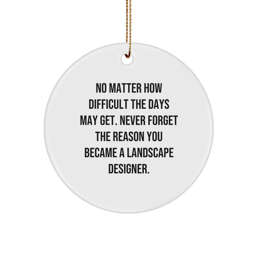 For Him Landscape Designer Christmas Ornament Gift Keepsake - Image 1