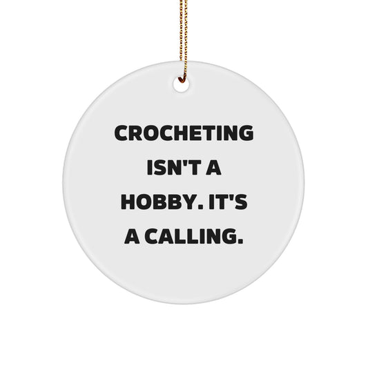 Crocheting Keepsake Christmas Ornament for Him Gift Crocheting Isn't a - Image 1