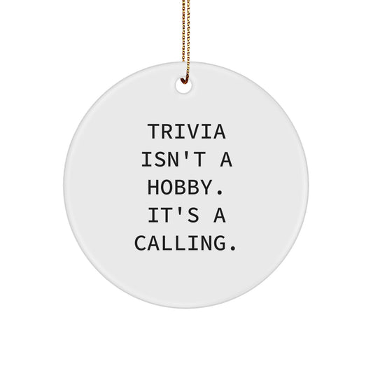 Christmas Unique Gift for Her Trivia Ornament Present – Call Her a Calling - Image 1