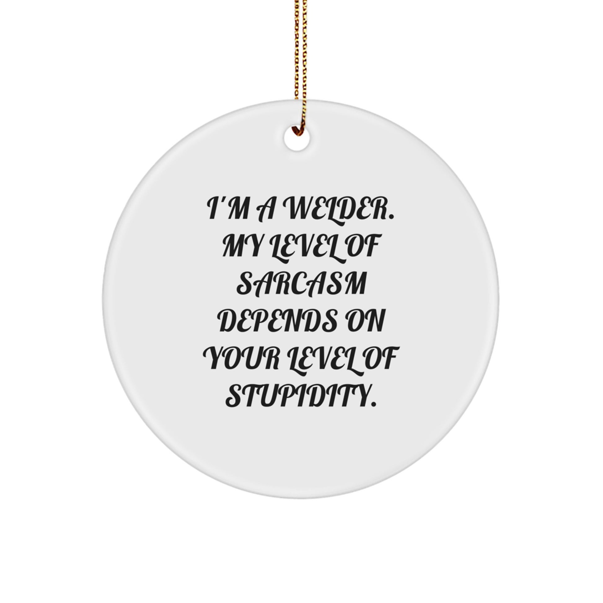 Funny Welder Gifts from Friends for the Welder in Your Life, Christmas Unique Ornaments for Men, Women, and Coworkers - Image 1