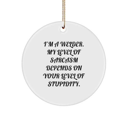 Funny Welder Gifts from Friends for the Welder in Your Life, Christmas Unique Ornaments for Men, Women, and Coworkers - Image 1