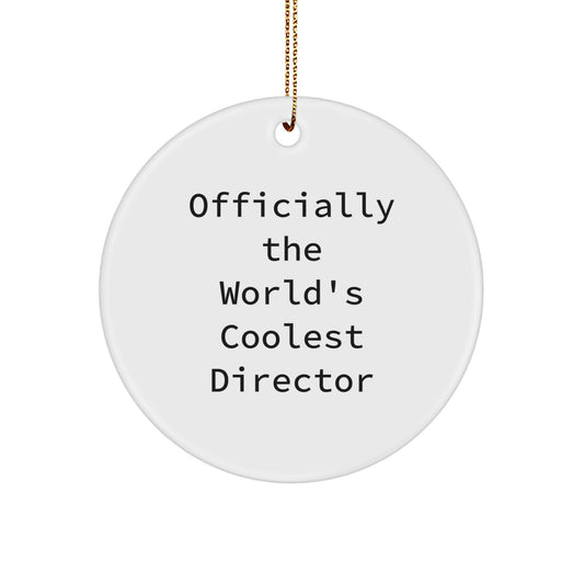 Funny Director Circle Ornament Gifts from Men, Women, Friends for Christmas Unique Presents - Image 1