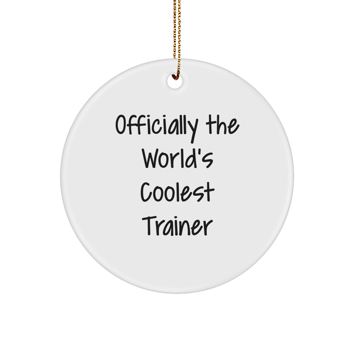 Funny Trainer Circle Ornament Gifts from Men for Christmas Unique Gifts for Trainers - Image 1