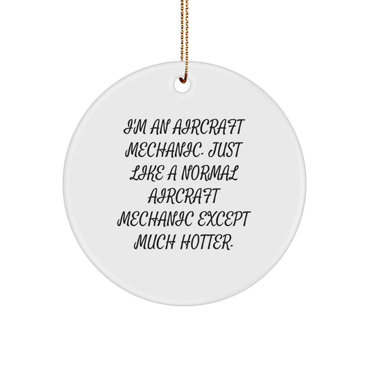 Favorite Aircraft Mechanic Christmas Ornament for Kids Gift Keepsake - Image 1