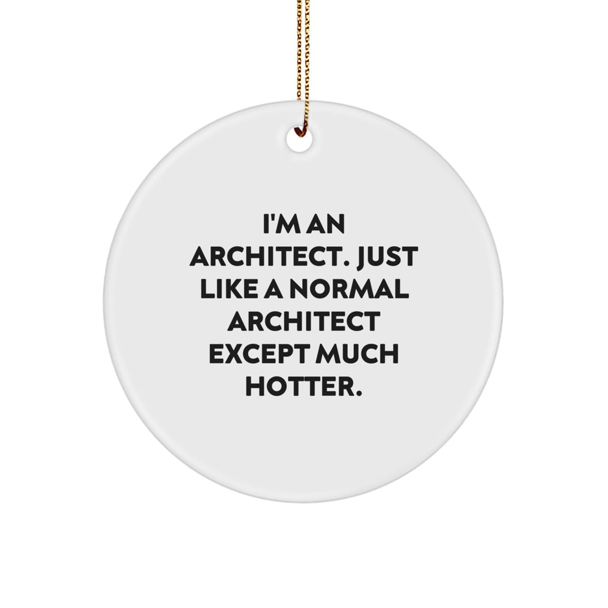 Architect Circle Ornament Idea for Coworkers Christmas Gift - Image 1