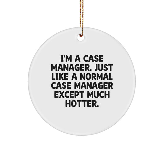 Christmas Gift Ornament for Her Present Case Manager Keepsake - Image 1
