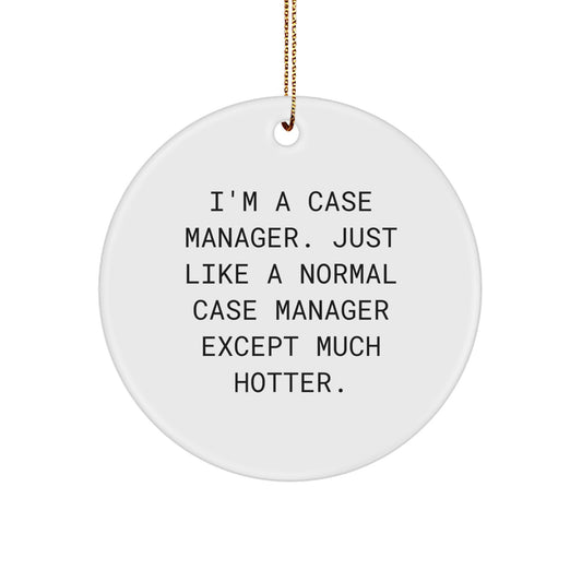 Case Manager Keepsake Christmas Ornament for Him Gift - Image 1