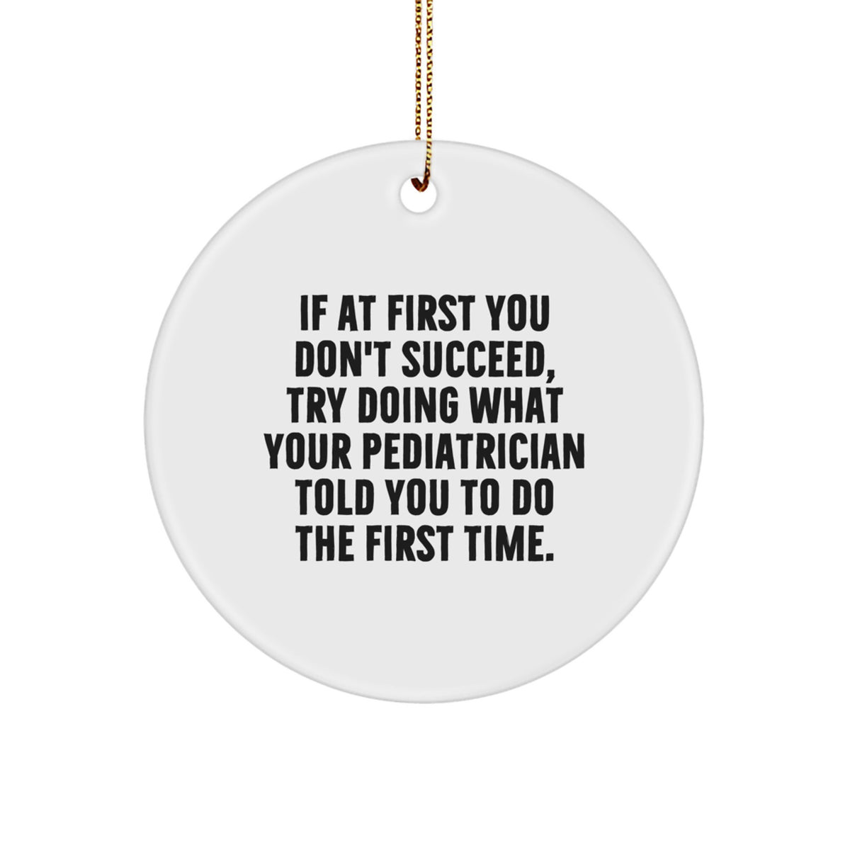Christmas Unique Gift for Her Pediatrician Ornament Present Bright Glow - Image 1