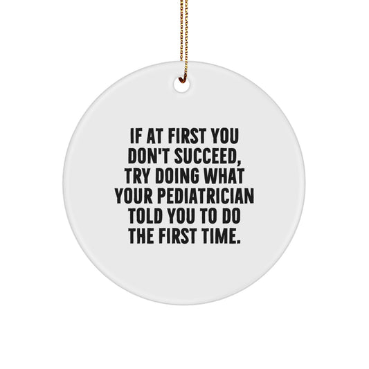 Christmas Unique Gift for Her Pediatrician Ornament Present Bright Glow - Image 1